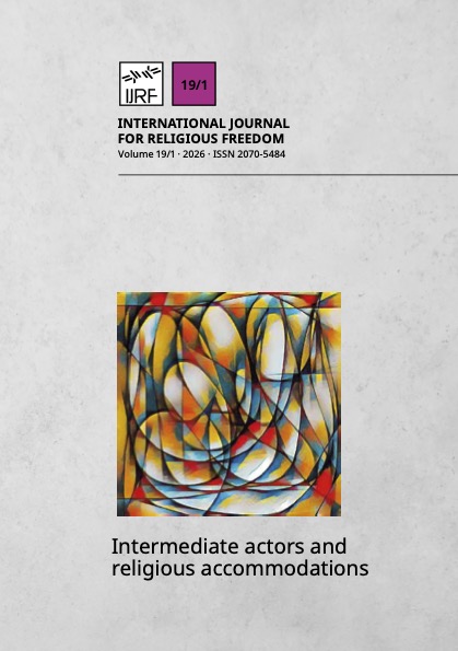 					View Vol. 19 No. 1 (2026): Intermediate actors and religious accommodations
				